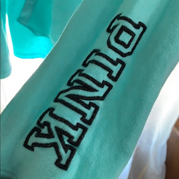 VS PINK sweater light blue half zip - Picture 2 of 4